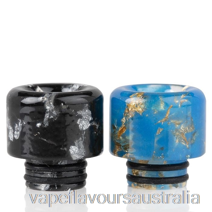 Vape Australia 510 Sequins Resin Drip Tip Gold Black